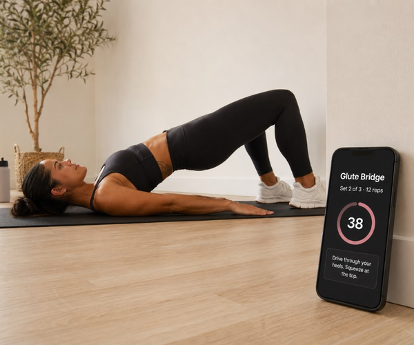 GlowUp workout screen